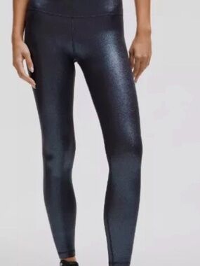 Lululemon Align Rib Leggings in Metallic Blue/Black